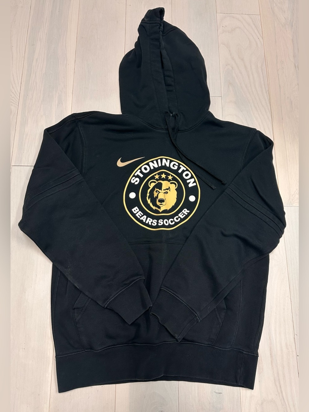 Nike Black & Gold Stonington Bears Soccer Hoodie